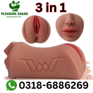3 in 1 Pocket Pussy Male Masturbator – Realistic Triple Feel in Pakistan